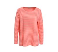 Rundhalsshirt MILANO ITALY, Damen, Gr. S, rot, Material: 75% Viskose, 20% Polyester, 5% Elasthan, gestreift, regular fit normal, eingesetzt gerader Abschluss, Shirts Rundhalsshirt, mit Seitenschlitze