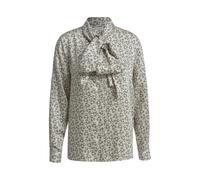 MILANO ITALY - blouse w/ bow tie 1/1 sleeve black print - Gr. - 38