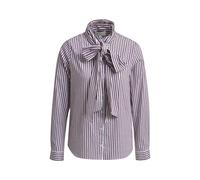 Milano Italy - blouse w/ bow tie 1/1 sleeve vino print - Gr. - 36