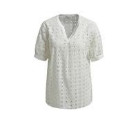 Milano Italy - Blouse with v-neck and puffsleeves white - Gr. - 36