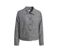 boxy jacket w/ collar & patched pockets 1/1 sleeve Blau 42