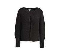 Milano Italy - cardigan w/ roundneck pressbutton closure 1/1 sleeve mocca - Gr. - XS