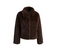 Milano Italy Jacke aus Kunstfell mit Umlegekragen in Dunkelbraun, Größe 44