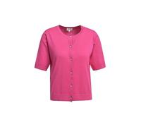 Milano Italy Damen Kurzärmelige Strickjacke mit Knöpfen in Herzform