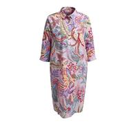 Milano Italy Relaxed Fit Hemdblusenkleid aus reiner Baumwolle in Rose, Größe 44