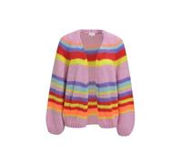 Milano Italy Damen Offener Kurz-Cardigan mit Streifenmuster