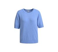 Milano Italy - Fitted 1/2 sleeve Pullover with round neck cornflower blue - Gr. - M