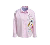 Milano Italy - oversized shirt blouse, 1/1 sleeve rosã© print - Gr. - 42