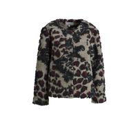 Milano Italy - jacket roundneck welt pockets 1/1 sleeve black print - Gr. - 40