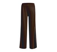 Milano Italy - jersey pants w/ elastic waistband & french pockets side pipings mocca - Gr. - L