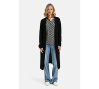 Milano Italy - long Cardigan w pockets and 1/1 sleeves navy - Gr. - S