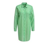 Milano Italy - long shirtblouse w chestpocket, 1/1 sleeve mint print - Gr. - 36