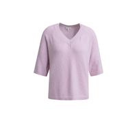 Loose fit v-neck pullover with 1/2 sleeves Pink L