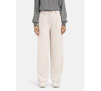 Stoffhose MILANO ITALY, Damen, Gr. 42 (XL), Normalgrößen, cream, Web, Material: 63% Polyester, 32% Viskose, 5% Elasthan, unifarben, regular fit lang, Hosen Stoffhose, mit weitem Bein (27199020-42) cre