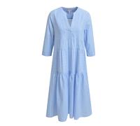 MILANO ITALY - middidress w volants 3/4 sleeve azur print - Gr. - 40