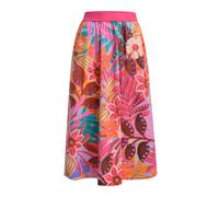 Milano Italy - midi skirt elastic wb orange print - Gr. - 42