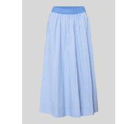 Milano Italy Midirock mit elastischem Bund in Hellblau, Größe 36