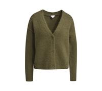 MILANO ITALY - Normal fitted Cardigan with 1/1 sleeves and button placket khaki - Gr. - M
