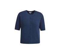 Milano Italy - Normal fitted Cardigan with round neck and 1/2 sleeves navy - Gr. - M