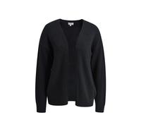 Milano Italy - Open Cardigan with oversized shoulders and 1/1 sleeves black - Gr. - XL
