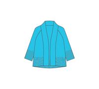 Milano Italy - open short cardigan w 3/4 raglan sleeves aqua - Gr. - S