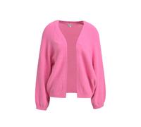 Milano Italy - oversized open front cardigan 1/1 raglan sleeve pink print - Gr. - M