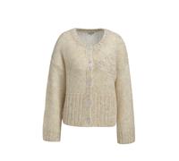 Milano Italy - oversized round neck cardigan with 1/1 sleeves + embroidery - Gr. - XL