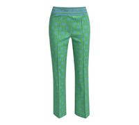 Milano Italy - Pants w elastic waistband, pin tucks at frontlegs +kickflare apple print - Gr. - 38