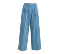 Milano Italy - pleated wideleg pants, french pockets jeansblue - Gr. - 40