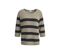 Milano Italy - pullover with 3/4 raglan sleeves and round neck mink print - Gr. - M
