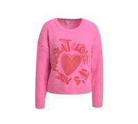 Milano Italy - raglan pullover turtle neck 1/1 sleeve pink print - Gr. - M