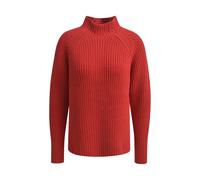 Milano Italy - Ribbed Pullover w turtleneck, 1/1 raglan sleeves ruby - Gr. - M
