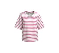 MILANO ITALY - roundneck sweatshirt 1/2 sleeve hot pink print - Gr. - S