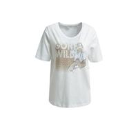 Milano Italy T-Shirt mit Motiv-Print in Offwhite, Größe L