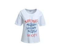 Milano Italy - roundneck t-shirt w/ AW 1/4 sleeve white - Gr. - L