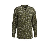 Milano Italy - shirt blouse 1/1 sleeve khaki print - Gr. - 42