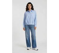 Milano Italy - shirt blouse 1/1 sleeve light blue print - Gr. - 42