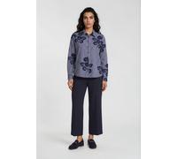Milano Italy - shirt blouse 1/1 sleeve navy print - Gr. - 36