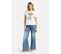 Milano Italy - Shirt w roundneck + oversized shoulder offwhite - Gr. - XL