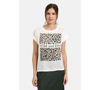 Milano Italy - Shirt with roundneck, oversized shoulder and Artwork offwhite - Gr. - XL