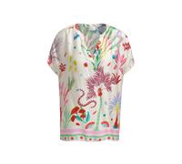 sleeveless blouse w neckpanel + v-neck Beige 44