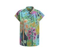 sleeveless Blouse w oversized shoulder, collar + short placket Sonstige 40