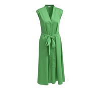 sleeveless Mididress w v-neck, placket + belt Sonstige 42