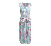 Milano Italy Hemdblusenkleid mit V-Ausschnitt in Offwhite, Größe 36