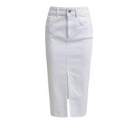 MILANO ITALY - slim Midiskirt, 5-pocket style, slit at cf white - Gr. - 40