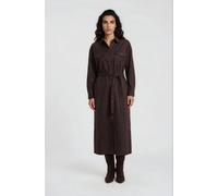 Milano Italy - Suede shirt dress 1/1 sleeve mocca - Gr. - 38