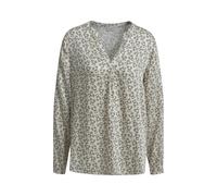 Milano Italy Regular Fit Bluse mit Tunikakragen in Offwhite, Größe 44