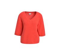 Milano Italy - v-neck pullover 3/4 sleeve red - Gr. - M