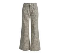 Milano Italy - wide leg denim normal rise mink print - Gr. - 42