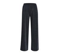Milano Italy - wideleg pants elastic waist french pockets black - Gr. - XL